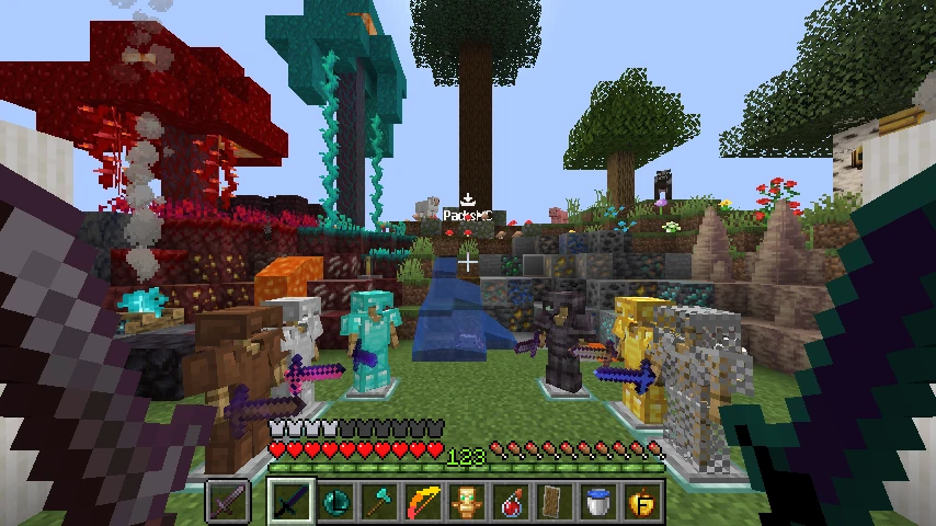 Custom bedwars pack "hive": showcase 2 of 5
