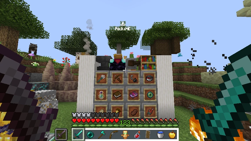 Hotbar: showcase 3 of 5