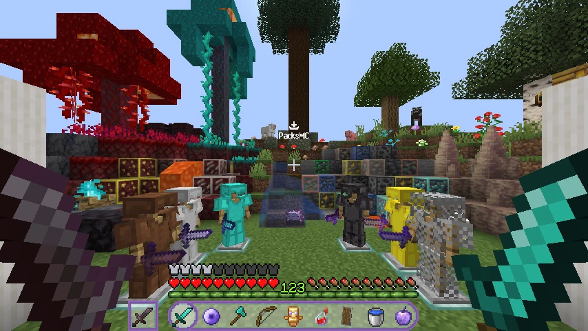 Purple CPVP texture pack: showcase 2 of 5