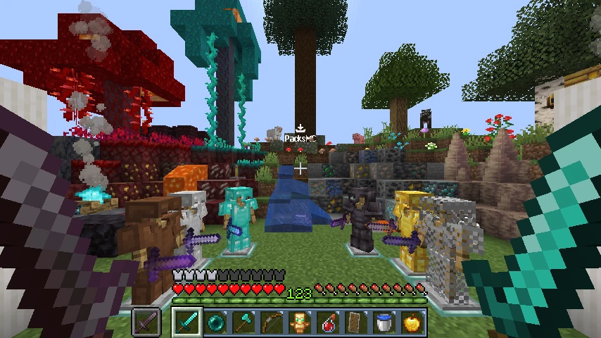 Baby Blue Hotbar Overlay: showcase 2 of 5