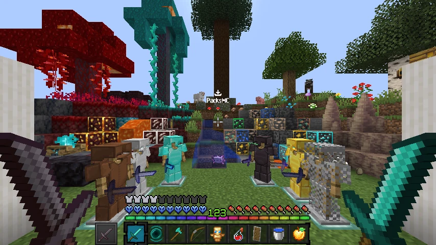 Vanilla enchanced ( Swight hotbar): showcase 2 of 5
