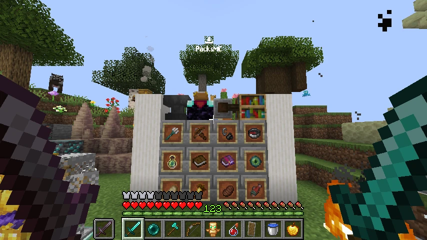 SMALLER FOOD AND TOTEM: showcase 3 of 5