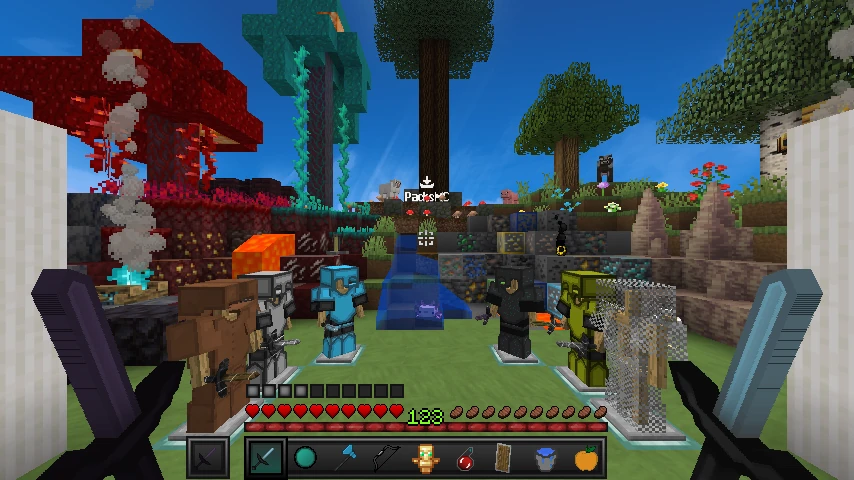 Dark Sea 256x light blue v1.21.10: showcase 2 of 5