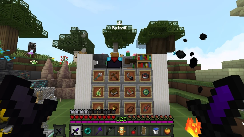 Shant pack v4 dark purple v1.21.10: showcase 3 of 5