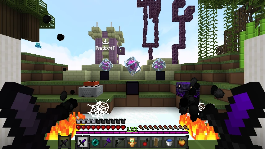 Shant pack v4 dark purple v1.21.10: showcase 4 of 5