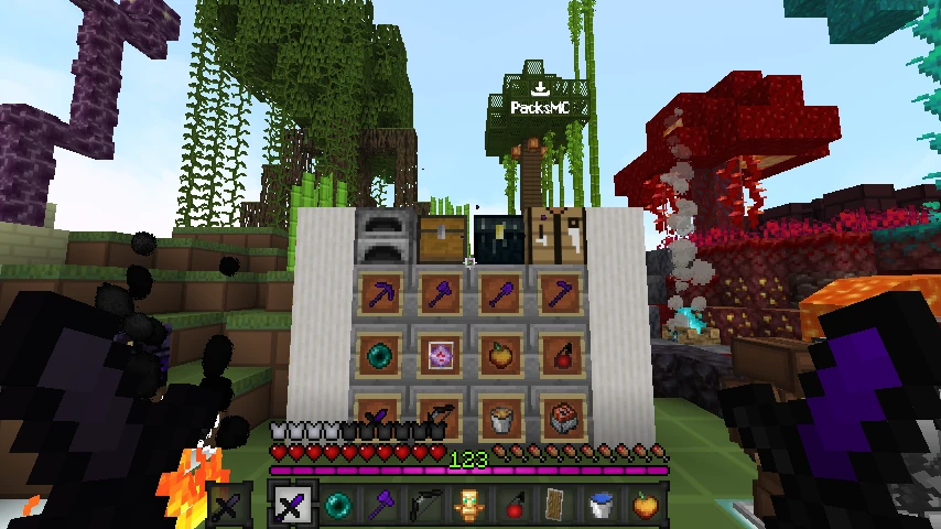 Shant pack v4 dark purple v1.21.10: showcase 5 of 5