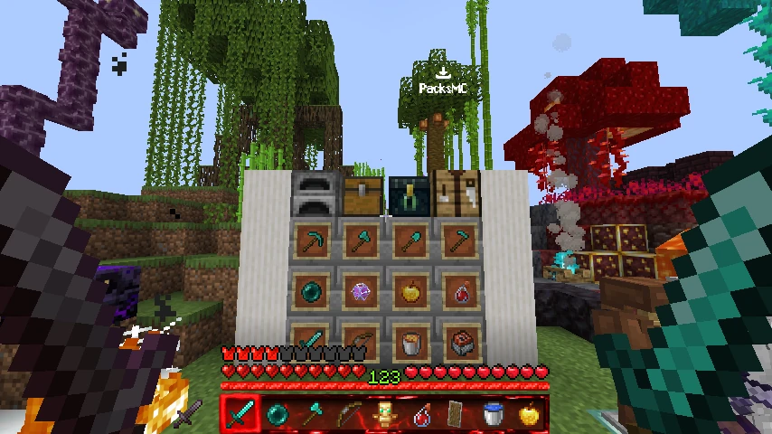 Better Hotbar - Red: showcase 5 of 5