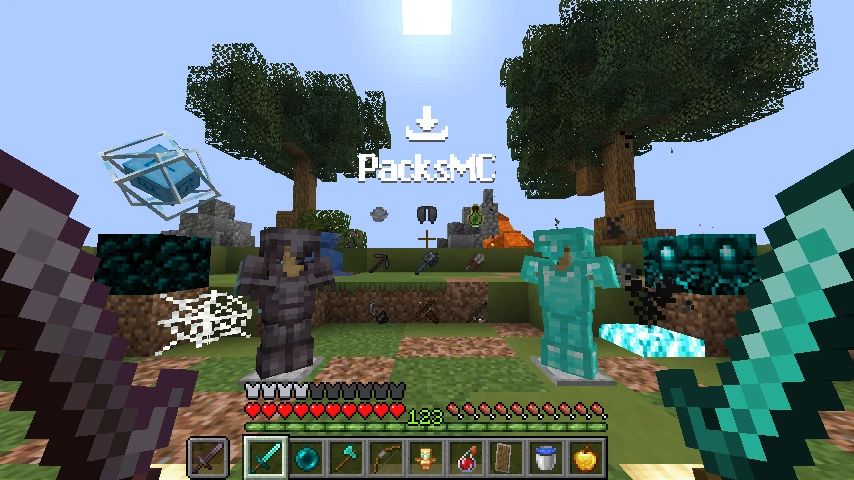 light blue cpvp pack with animated fire