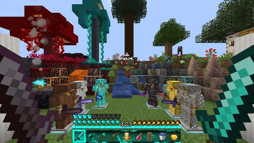 Better Hotbar - Light Blue: showcase 2 of 5