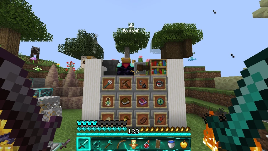 Better Hotbar - Light Blue: showcase 3 of 5