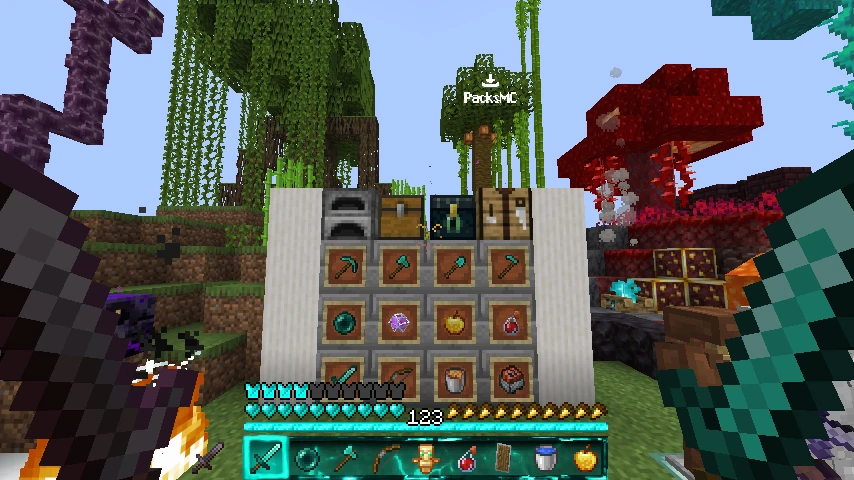 Better Hotbar - Light Blue: showcase 5 of 5